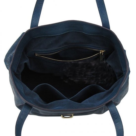 Louis Vuitton Pelle Mahina Cirrus MM Blu Marine Borse M97061