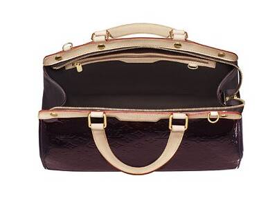 Louis Vuitton Pelle Monogram Vernis Brea GM Amaranto Borse M91616