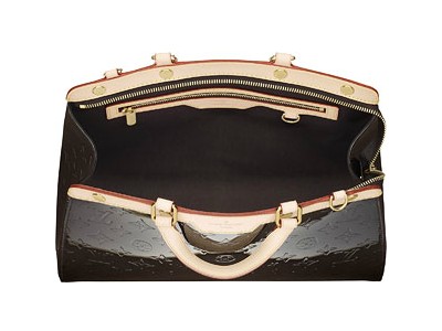 Louis Vuitton Pelle Monogram Vernis Brea MM Terre D'ombre Borse M91455