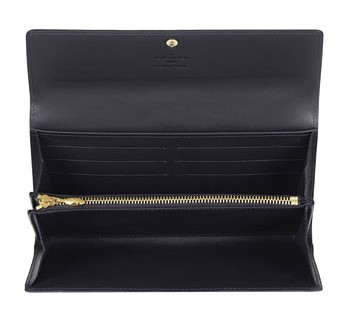 Louis Vuitton Pelle Monogram Vernis Portafoglio Sarah Blu Infinito Borse M91464
