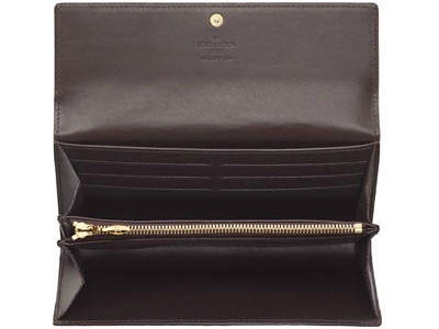 Louis Vuitton Pelle Monogram Vernis Portafoglio Sarah Amaranto Borse M93524