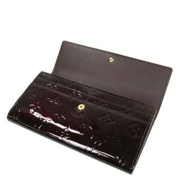 Louis Vuitton Pelle Monogram Vernis Portafoglio Sarah Amaranto Borse M93524