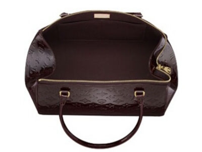 Louis Vuitton Pelle Monogram Vernis Sherwood GM Amaranto Borse M91489