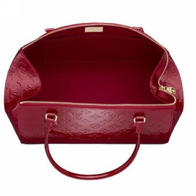 Louis Vuitton Pelle Monogram Vernis Sherwood GM Pomme D'amour Borse M91490