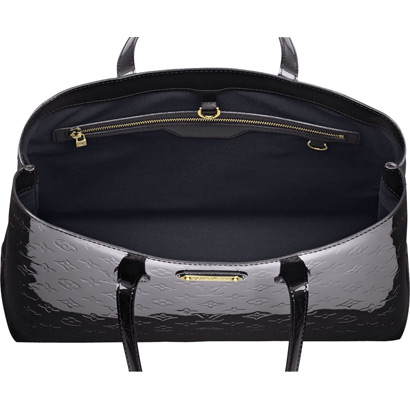 Louis Vuitton Pelle Monogram Vernis Wilshire GM Blu Infinito Borse M91442