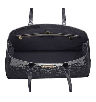 Louis Vuitton Pelle Monogram Vernis Wilshire MM Blu Infinito Borse M91439