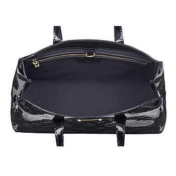 Louis Vuitton Pelle Monogram Vernis Wilshire PM Blu Infinito Borse M91451