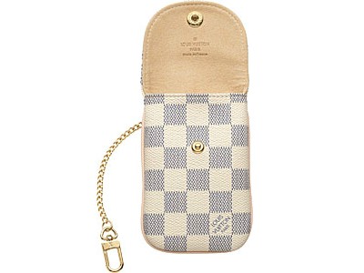 Louis Vuitton Tela Damier Azur Custodia Telefono MM Borse N60026