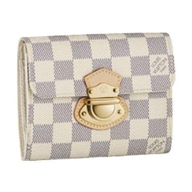 Louis Vuitton Tela Damier Azur Portafoglio Joey Borse N60030