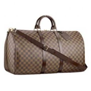 Louis Vuitton Tela Damier Keepall 55 Con Tracolla Borse N41414