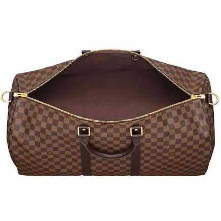 Louis Vuitton Tela Damier Keepall 55 Con Tracolla Borse N41414