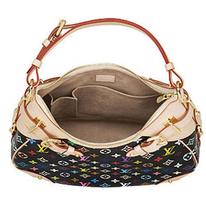 Louis Vuitton Tela Monogram Multicolore Greta Nero Borse M40196