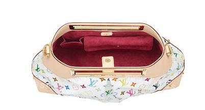 Louis Vuitton Tela Monogram Multicolore Judy GM Blanco Borse M40253