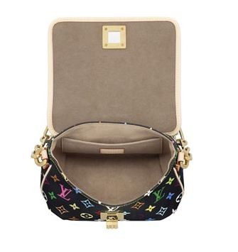 Louis Vuitton Tela Monogram Multicolore Patti Nero Borse M40306