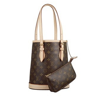 Louis Vuitton Tela Monogram Petit Bucket Borse M42238