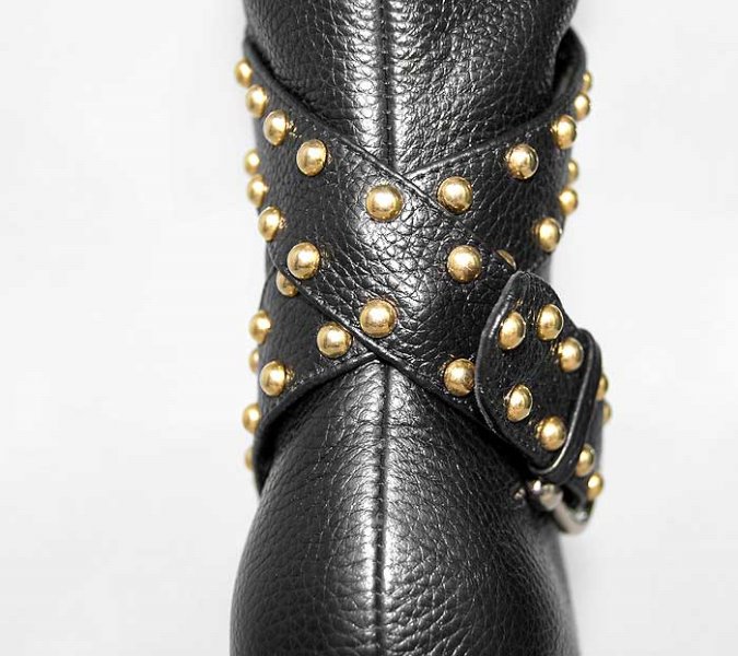 Manolo Blahnik Studded-Strap Boot