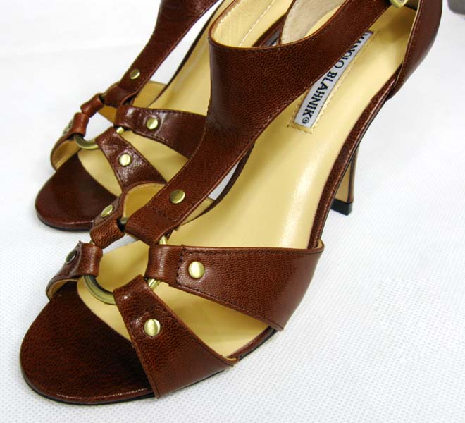 Manolo Blahnik brown sandals