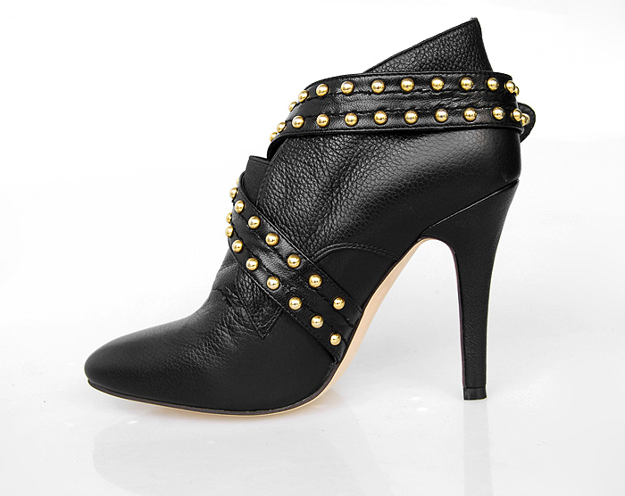 Manolo Blahnik buckled X-strap ankle booties