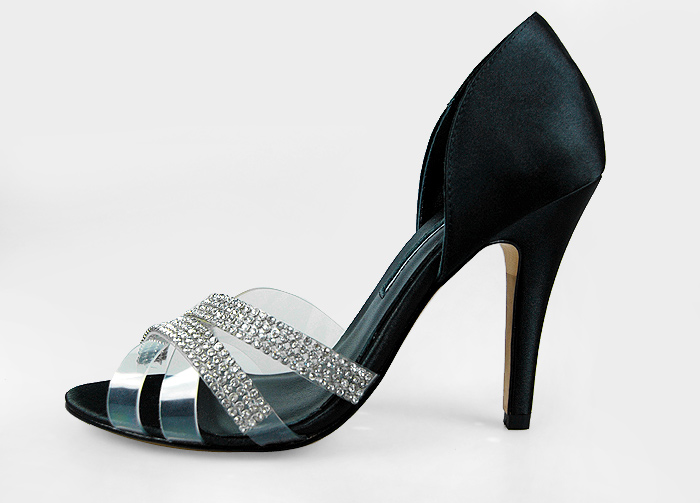 Manolo Blahnik double crystal x-strap dandals
