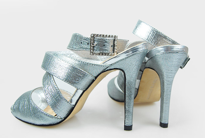 Manolo Blahnik multi-strap sandals light blue