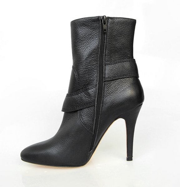 Manolo Blahnik sheepskin buckled booties