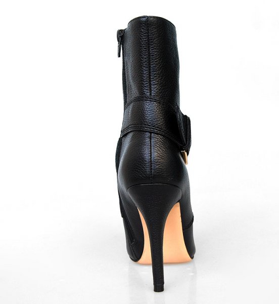 Manolo Blahnik sheepskin buckled booties