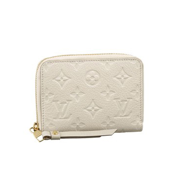 Louis Vuitton Pelle Monogram Empreinte Portafoglio Secret Compact Neige Borse M93432
