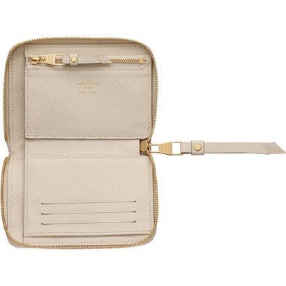 Louis Vuitton Pelle Monogram Empreinte Portafoglio Secret Compact Neige Borse M93432