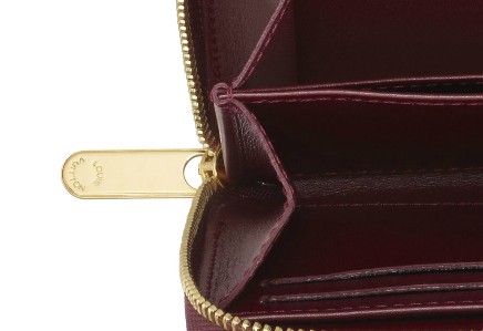 Louis Vuitton Pelle Monogram Vernis Portafoglio Zippy Coin Rosso Fauviste Borse M91485