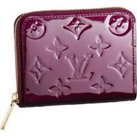 Louis Vuitton Pelle Monogram Vernis Portafoglio Zippy Coin Rosso Fauviste Borse M91534