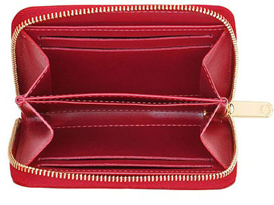 Louis Vuitton Pelle Monogram Vernis Portafoglio Zippy Coin Pomme Damour Borse M93608