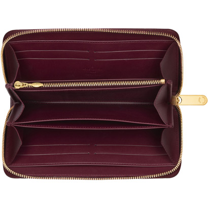 Louis Vuitton Pelle Monogram Vernis Portafoglio Zippy Rosso Fauviste Borse M91477