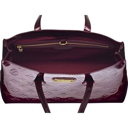 Louis Vuitton Pelle Monogram Vernis Wilshire PM Rosso Fauviste Borse M91644