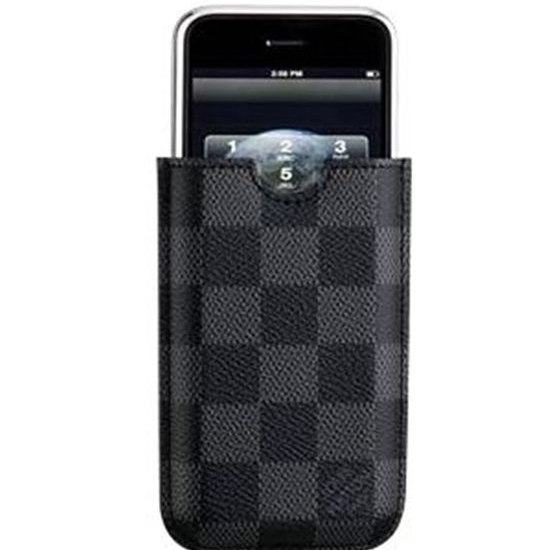 Louis Vuitton Tela Damier Graphite Custodia Iphone 3G Borse N62669 Uomo