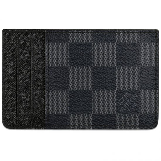 Louis Vuitton Tela Damier Graphite Porta Carte Di Credito Borse N62666 Uomo