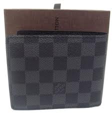Louis Vuitton Tela Damier Graphite Portafoglio Florin Borse N63074 Uomo