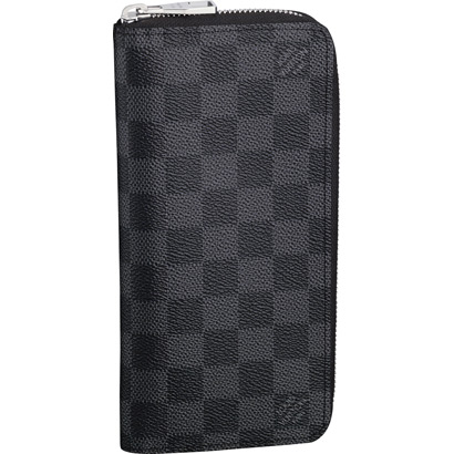 Louis Vuitton Tela Damier Graphite Portafoglio Zippy Borse N63095 Uomo