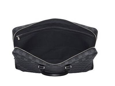 Louis Vuitton Tela Damier Graphite Porte Document Voyage Borse N41125 Uomo
