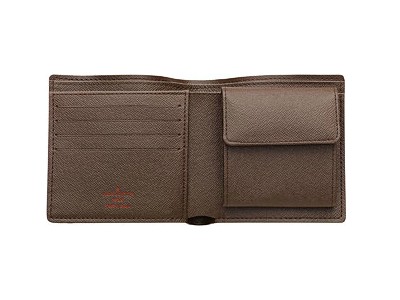 Louis Vuitton Tela Damier Portafoglio Marco Borse N61675 Uomo