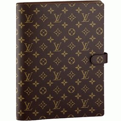 Louis Vuitton Tela Monogram Copertina Blocco A4 Borse R20971 Uomo