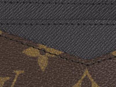 Louis Vuitton Tela Monogram Macassar Portacarte Di Credito Neo Borse M60166 Uomo
