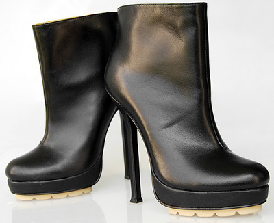 YSL Platform ankle Boot Black