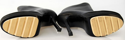 YSL Platform ankle Boot Black