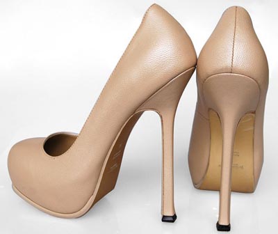 YSL Tribtoo Platform Pumps pink