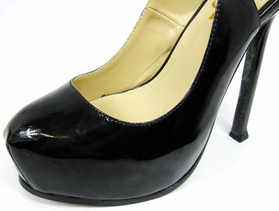 YSL Tribtoo Platform Slingback high heel Pumps black