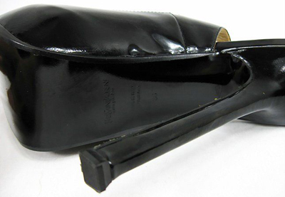 YSL Tribtoo Platform Slingback high heel Pumps black