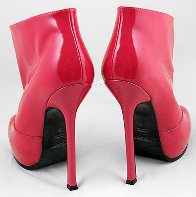 YSL Tribute Too Boots red