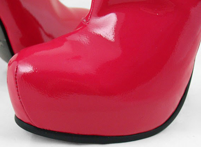YSL Tribute Too Boots red