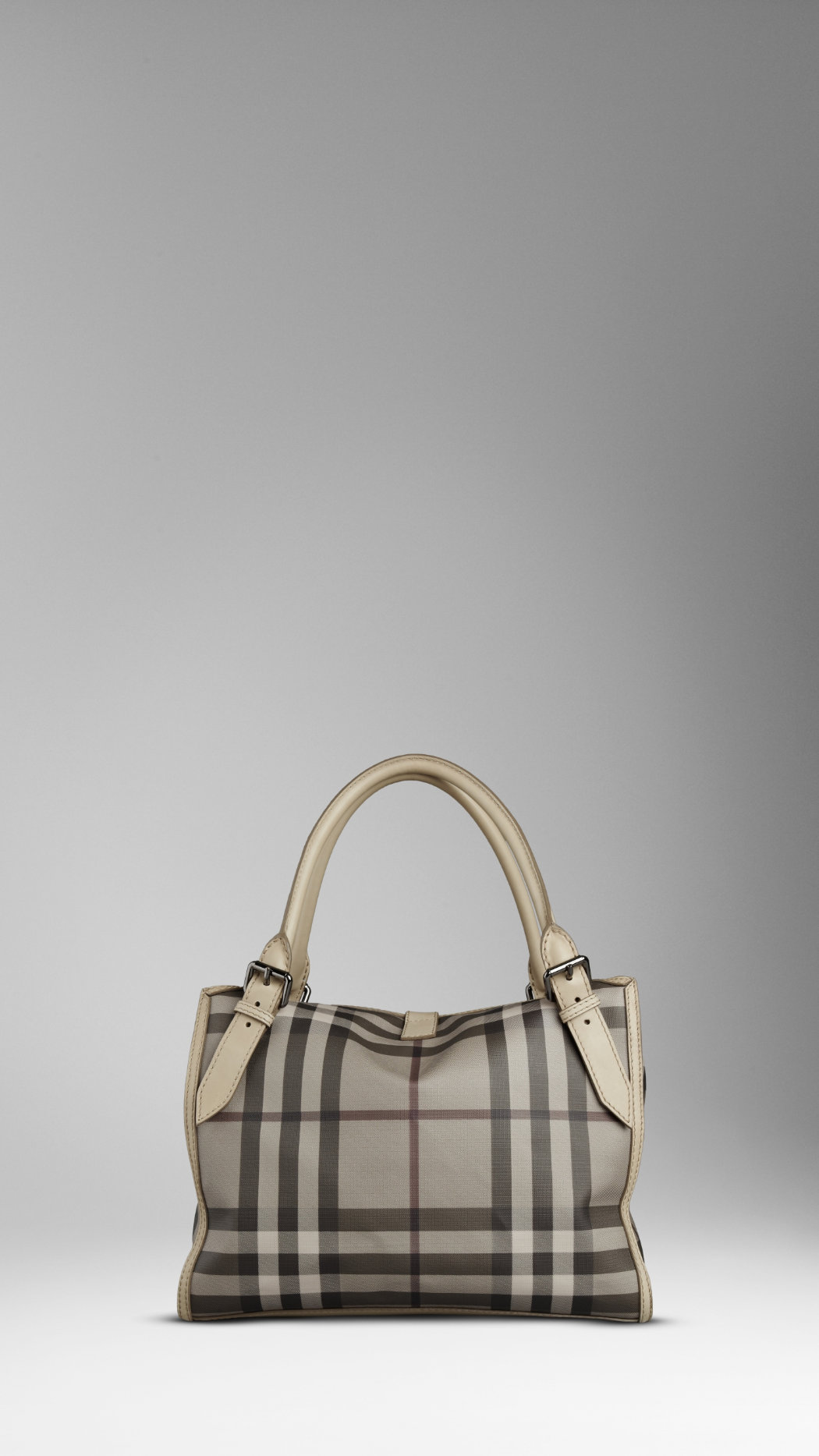 Burberry Media affumicato Verifica catena di Hobo Borsa 37664241