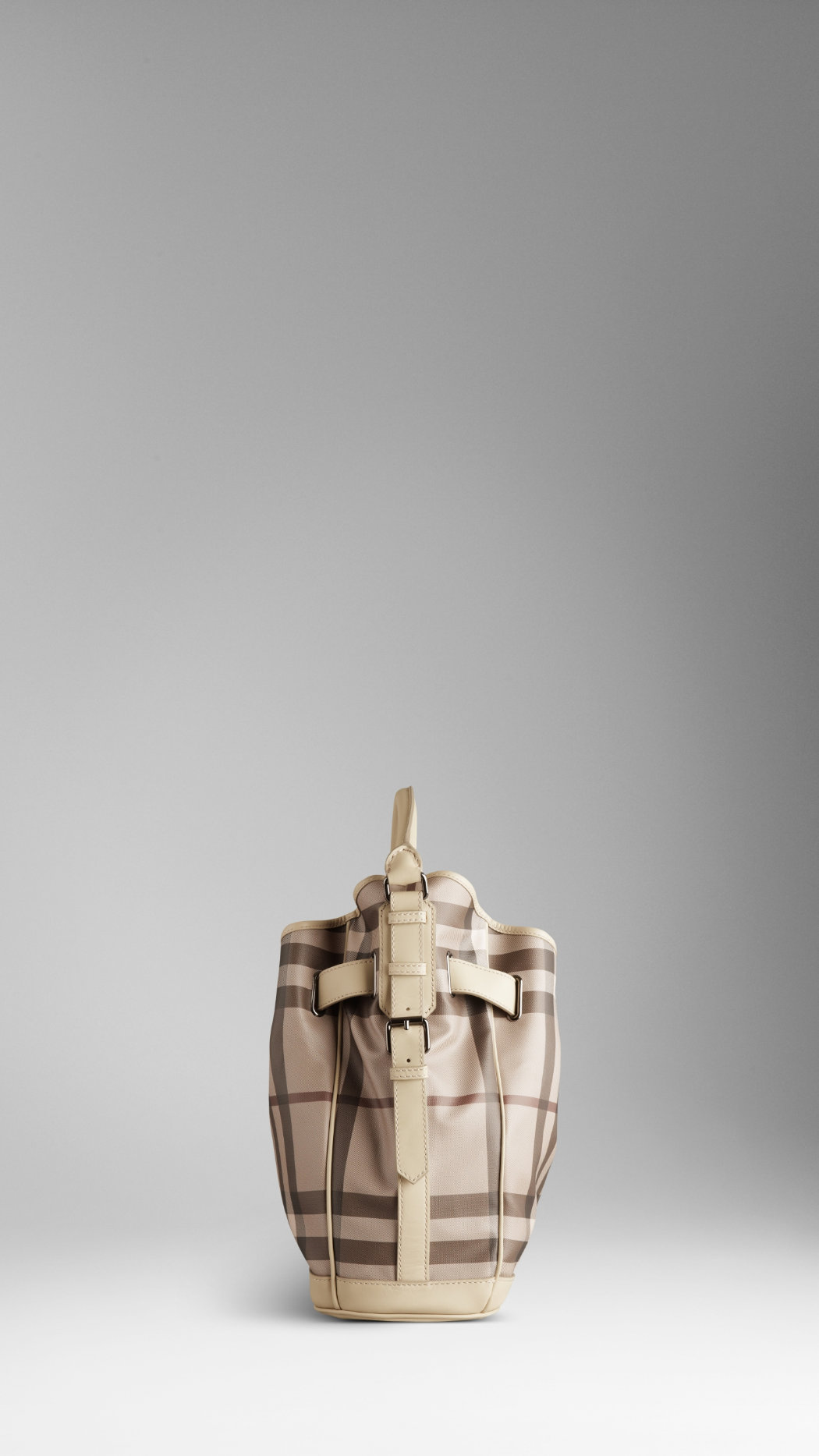 Burberry affumicato Controllare Media Hobo Borsa 10000013859